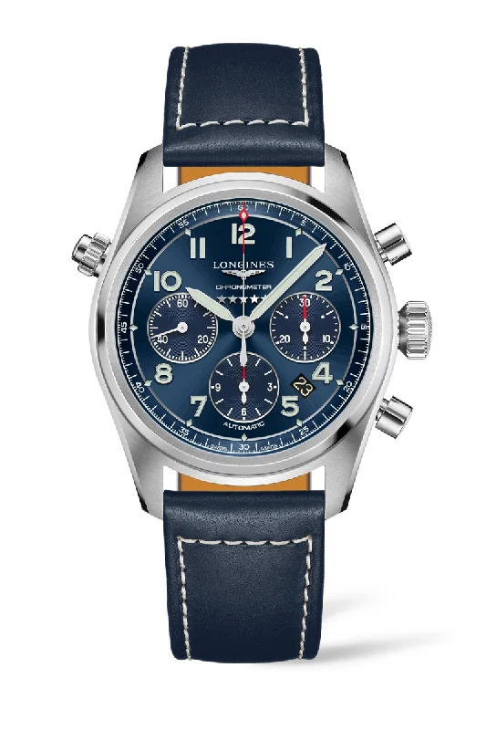 Longines Spirit 42mm Automatic Chronometer Chronograph L3.820.4.93.0