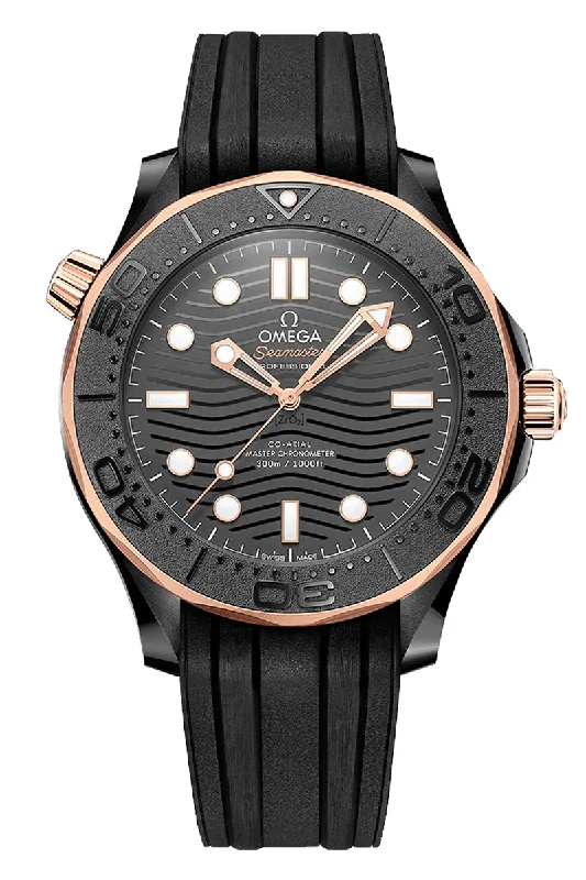 Omega Seamaster Diver 300M Black Ceramic Sedna Gold 210.62.44.20.01.001