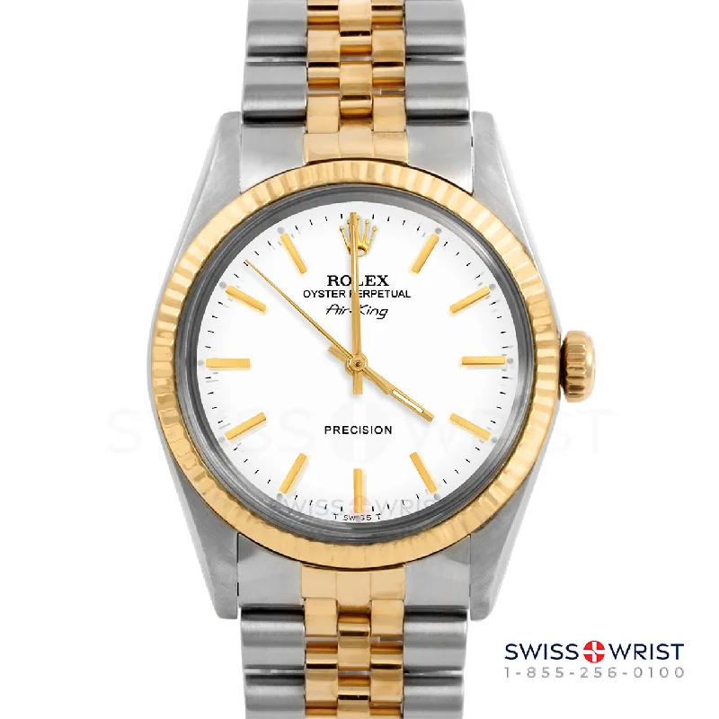 Rolex Air King 34mm | 5500-TT-WHT-STK-FLT-JBL