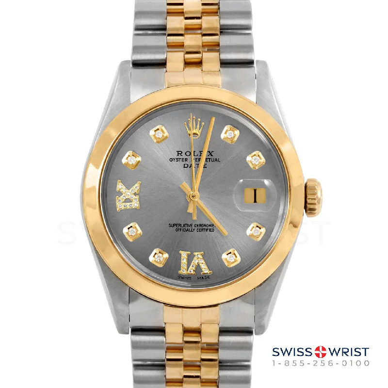 Rolex Date 34mm | 1500-TT-SLT-8DR69-SMT-JBL