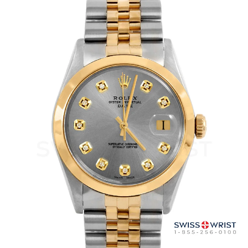 Rolex Date 34mm | 1500-TT-SLT-DIA-AM-SMT-JBL