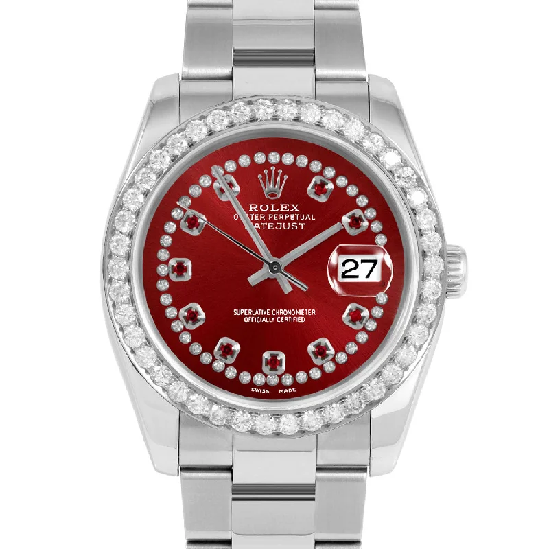 Rolex Datejust 36mm | 116234-RED-STRR-25CT-OYS