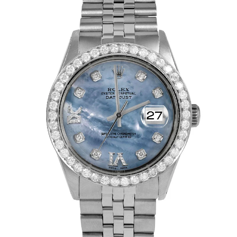 Rolex Datejust 36mm | 1601-SS-BLMOP-8DR69-25CT-JBL