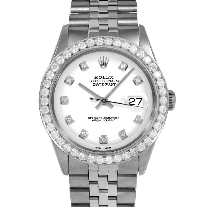 Rolex Datejust 36mm | 1601-SS-WHT-DIA-AM-25CT-JBL