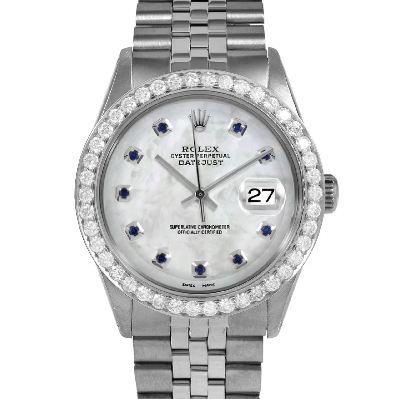 Rolex Datejust 36mm | 1601-SS-WMOP-SPH-AM-25CT-JBL