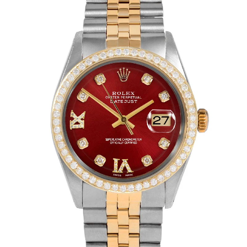 Rolex Datejust 36mm | 1601-TT-RED-8DR69-BDS-JBL