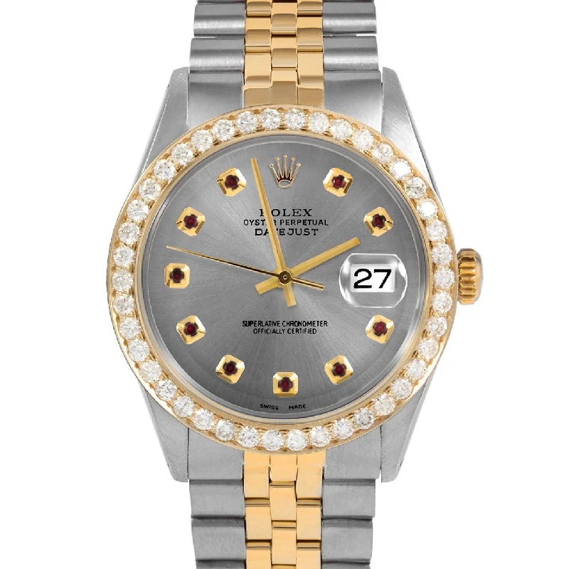 Rolex Datejust 36mm | 1601-TT-SLT-RBY-AM-25CT-JBL