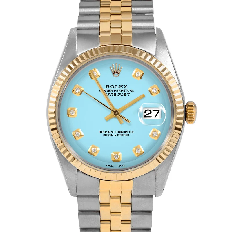 Rolex Datejust 36mm | 1601-TT-TRQ-DIA-AM-FLT-JBL