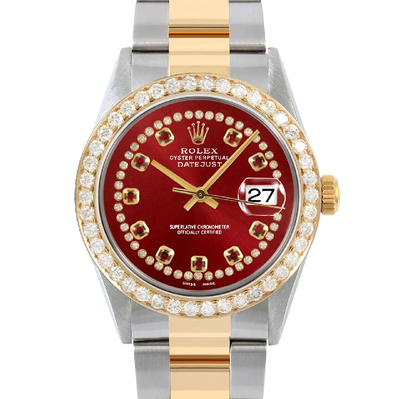 Rolex Datejust 36mm | 16013-RED-STRR-25CT-OYS