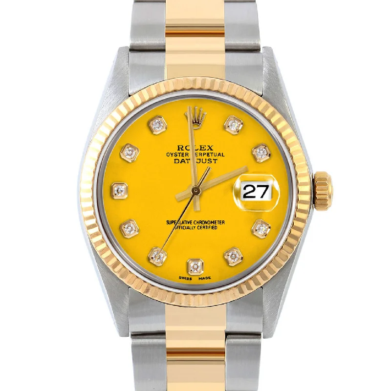 Rolex Datejust 36mm | 16013-YLW-DIA-AM-FLT-OYS