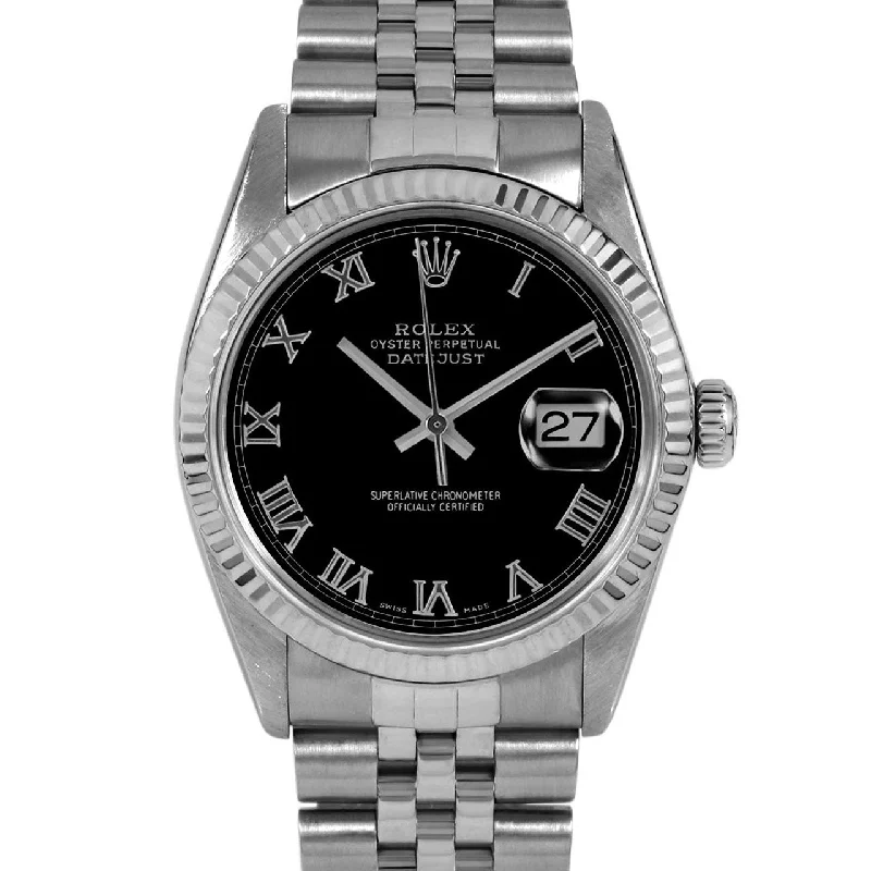 Rolex Datejust 36mm | 16014-BLK-ROM-FLT-JBL