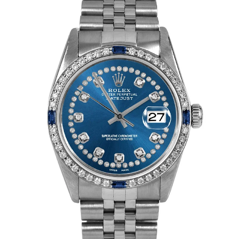 Rolex Datejust 36mm | 16014-BLU-STRD-4SPH-JBL