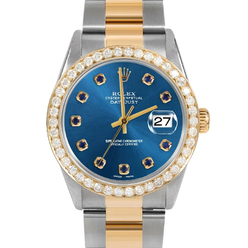 Rolex Datejust 36mm | 16233-BLU-SPH-AM-25CT-OYS