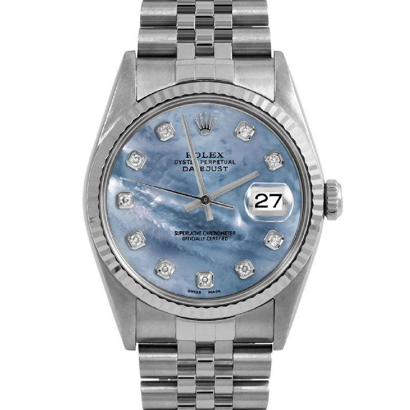 Rolex Datejust 36mm | 16234-BLMOP-DIA-AM-FLT-JBL