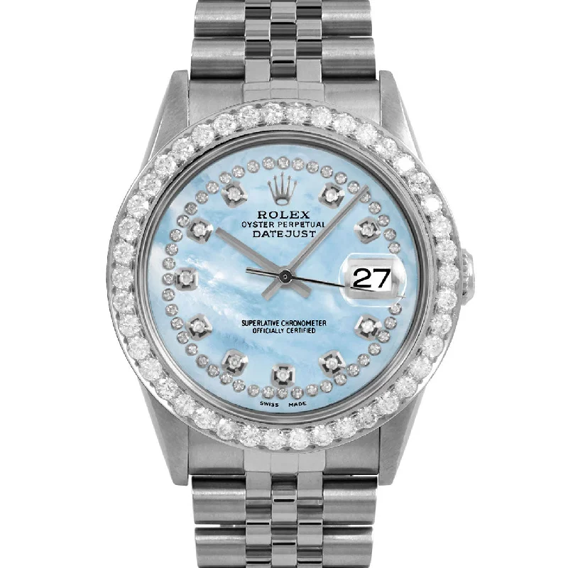 Rolex Datejust 36mm | 16234-LBMOP-STRD-25CT-JBL