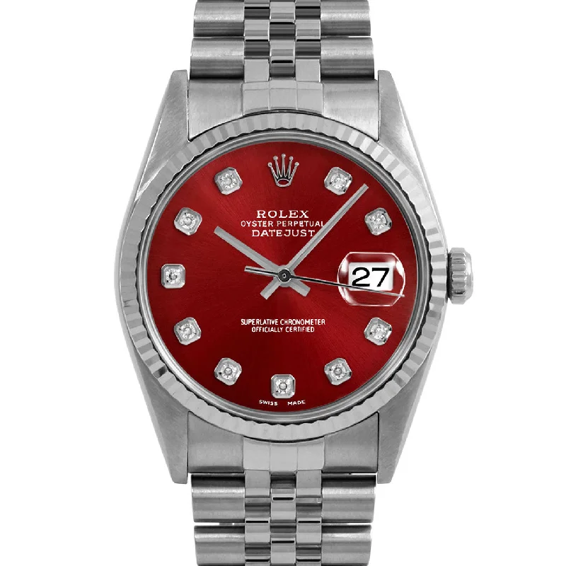 Rolex Datejust 36mm | 16234-RED-DIA-AM-FLT-JBL