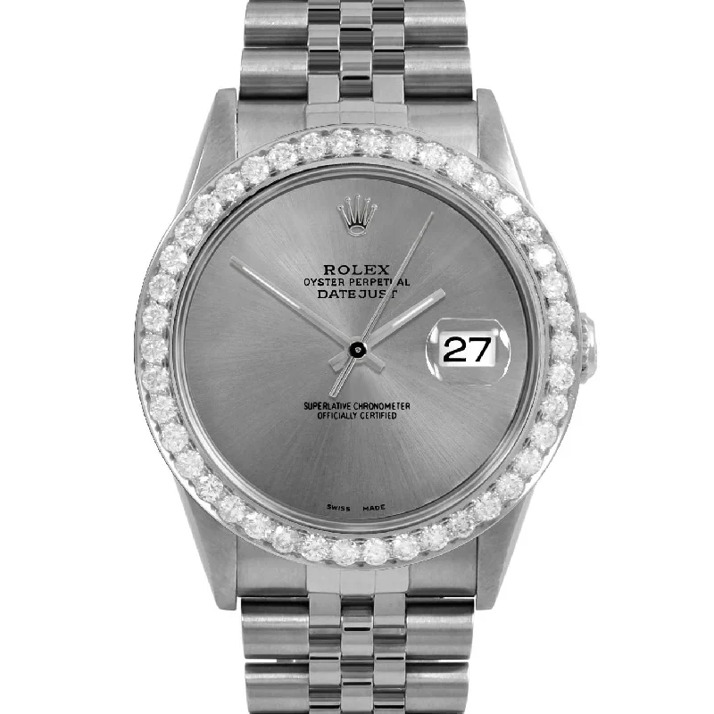 Rolex Datejust 36mm | 16234-SLT-NOHM-25CT-JBL