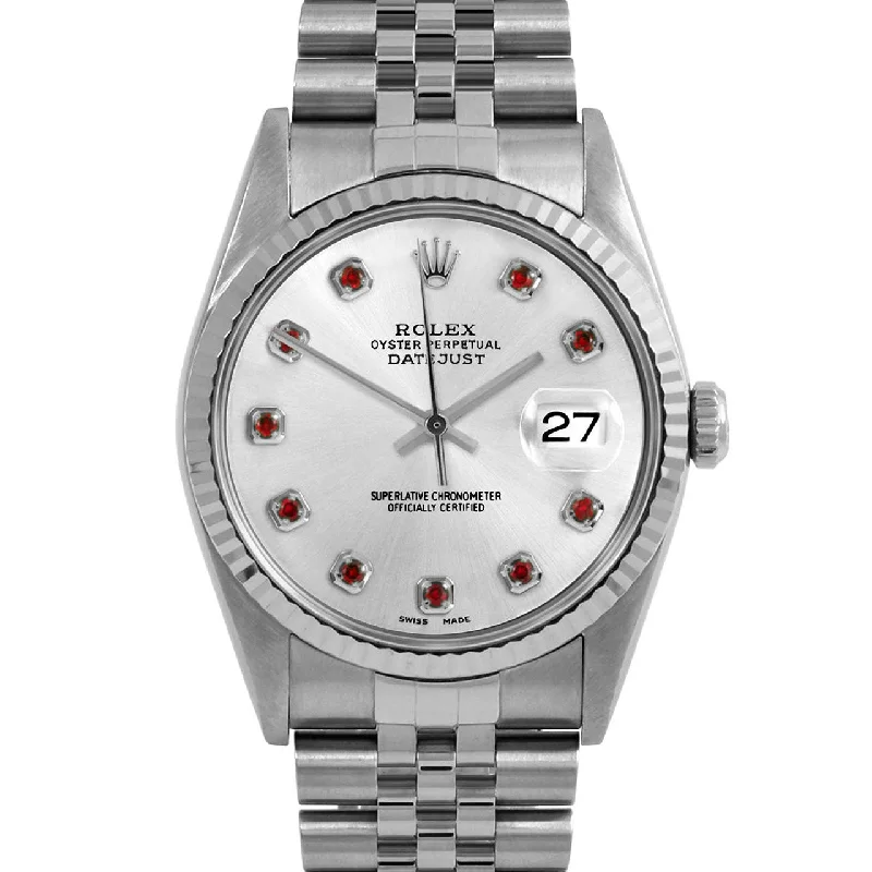 Rolex Datejust 36mm | 16234-SLV-RBY-AM-FLT-JBL