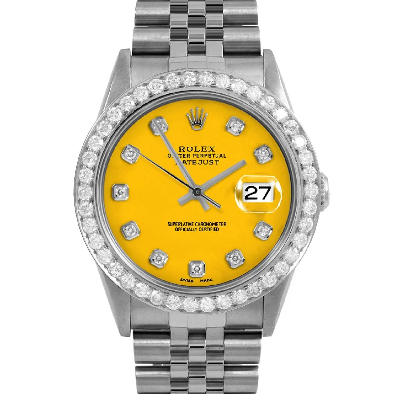 Rolex Datejust 36mm | 16234-YLW-DIA-AM-25CT-JBL