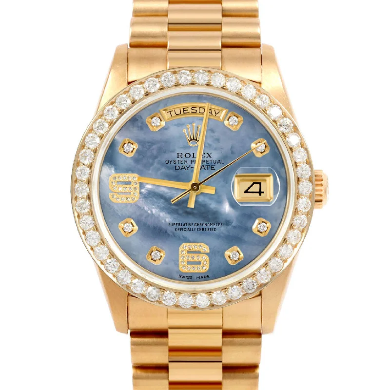 Rolex Day-Date 36mm | 18038-BLMOP-8DA69-25CT-PRS