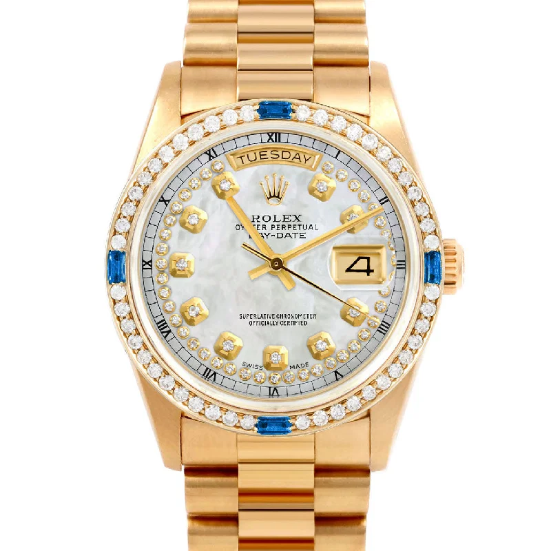 Rolex Day-Date 36mm | 18038-WMOP-STRD-4SPH-PRS