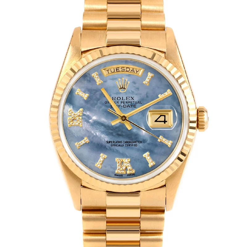 Rolex Day-Date 36mm | 18238-BLMOP-DR8I-FLT-PRS