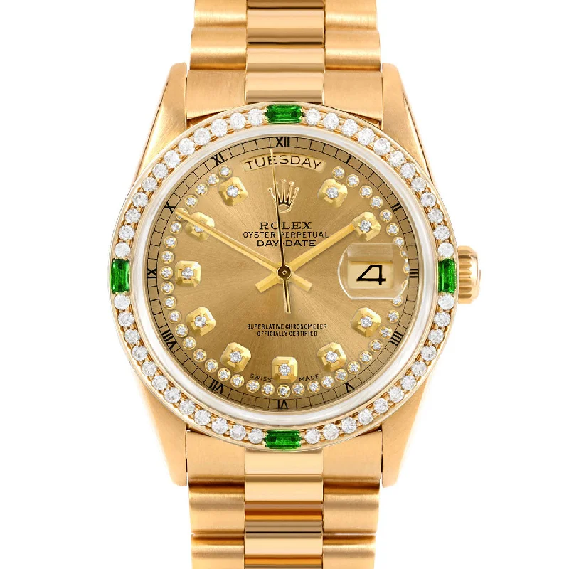 Rolex Day-Date 36mm | 18238-CHM-STRD-4EMD-PRS