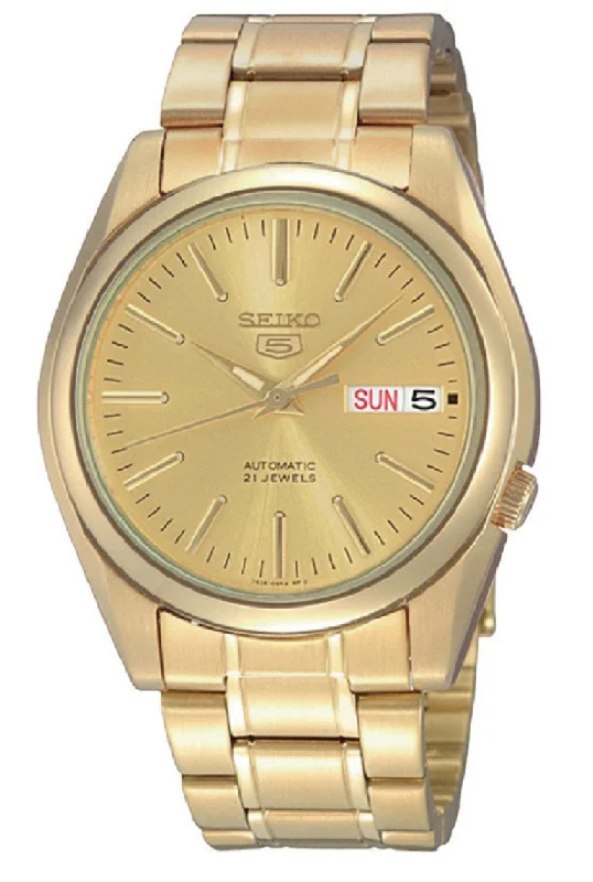 Seiko 5 SNKL48K1 Gold Stainless Automatic Watch Men