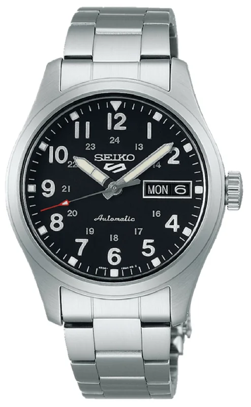 Seiko 5 SRPJ81K1 Sports In the Metal Midfield Sports Style Automatic Watch for Men