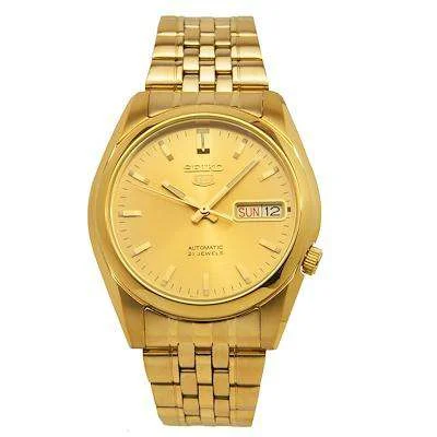 SEIKO SNK366K1 Automatic Gold Stainless Steel Watch for Men