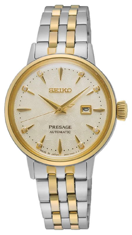 Seiko SRE010J1 Presage Cocktail Time Skydiving Automatic Watch For Women