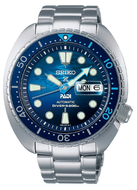 Seiko SRPK01K1 Prospex King Turtle Padi Special Ed Automatic Watch for Men