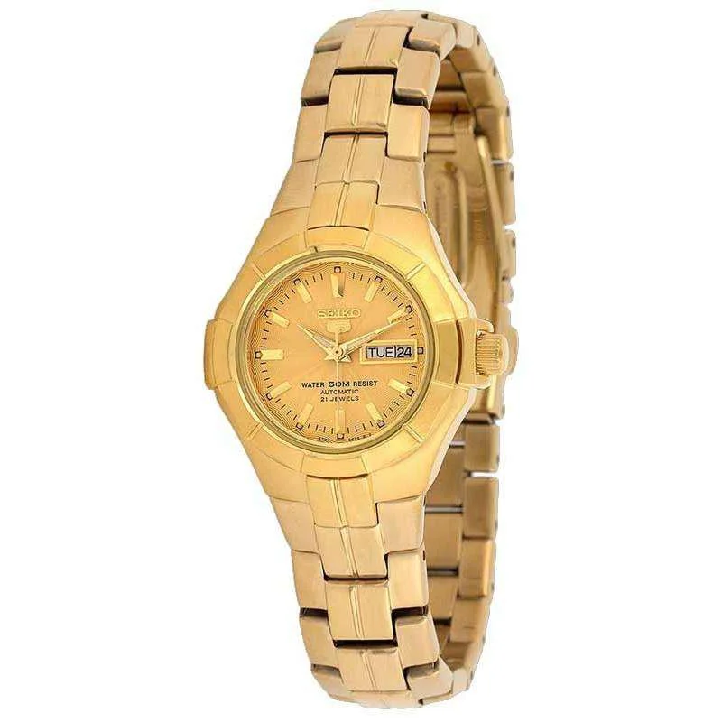 SEIKO SYMG88K1 Automatic Gold Stainless Steel Watch for Women