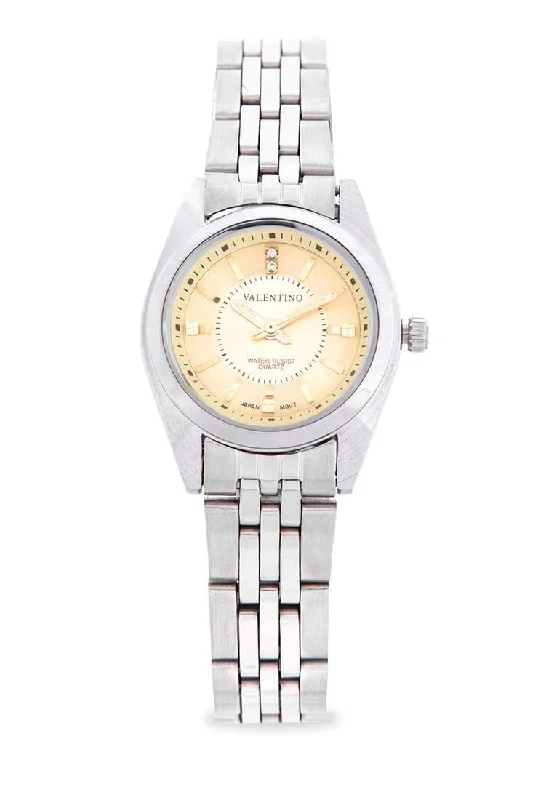 Valentino 20121693-SILVER - GOLD DIAL Stainless Steel Watch for Women