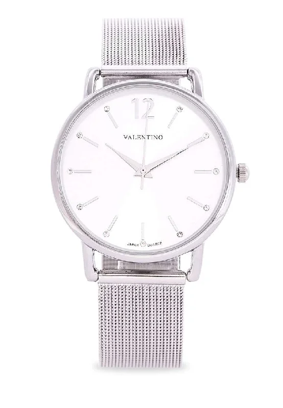 Valentino 20122229-SILVER DIAL Stainless Steel Watch for Women