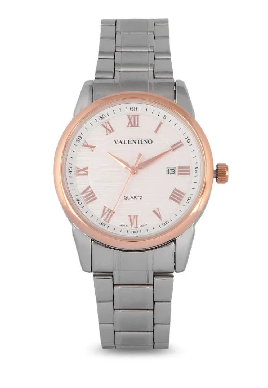 Valentino 20122299-RG RING-WHT DIAL Silver Strap for Men