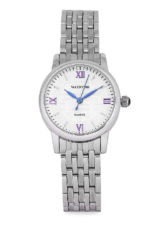 Valentino 20122324-WHITE DIAL Silver Stainless Steel Watch for Women