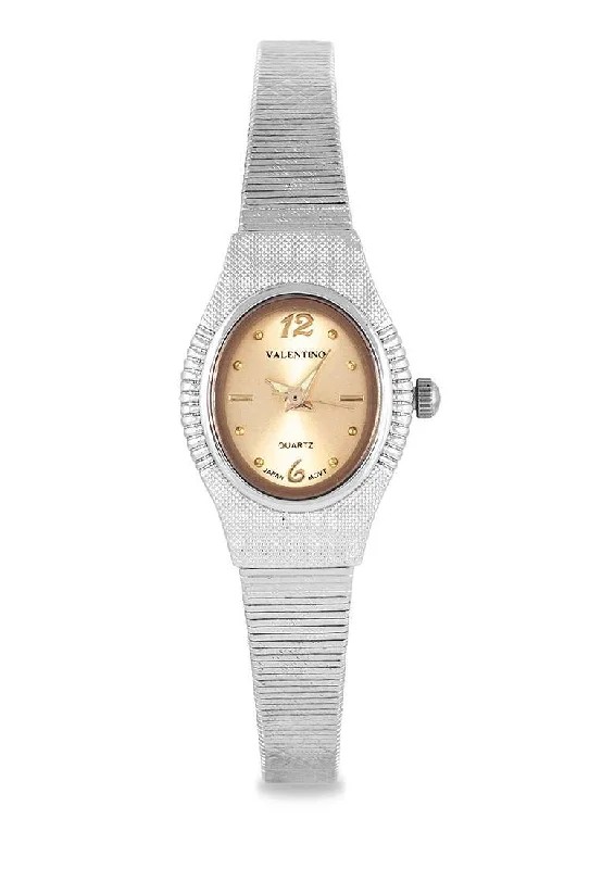 Valentino 20122333-GOLD DIAL Silver Watch for Women