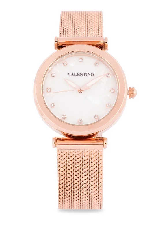 Valentino 20122344-ROSE Stainless Steel Strap  Analog Watch for Women