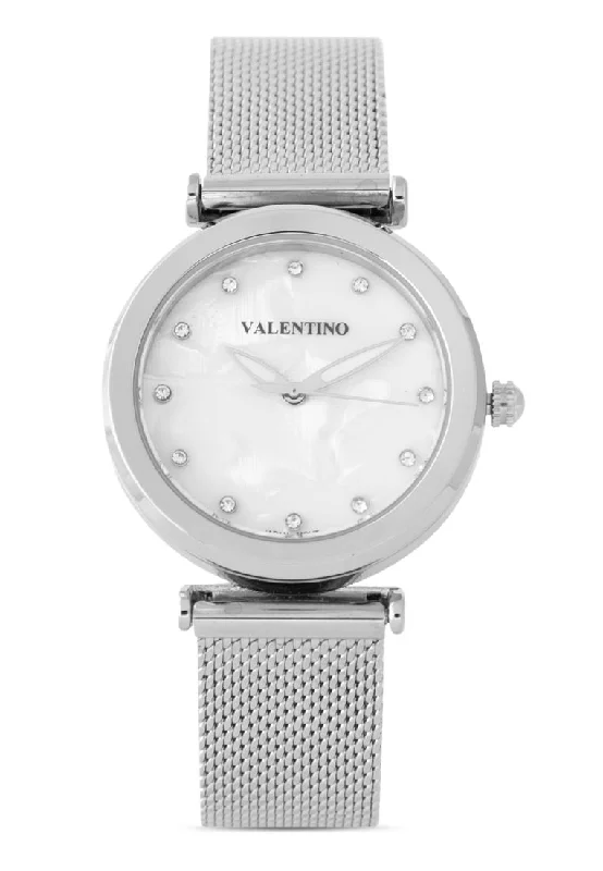 Valentino 20122345-SILVER Stainless Steel Strap Analog Watch for Women