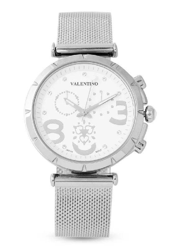 Valentino 20122347-SILVER Stainless Steel Strap  Analog Watch for Women