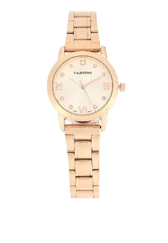 Valentino 20122395-ROSE DIAL Stainless Steel Strap Analog Watch for Women