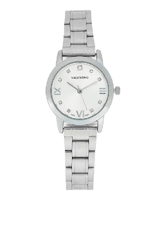 Valentino 20122396-SILVER DIAL Stainless Steel Strap Analog Watch for Women