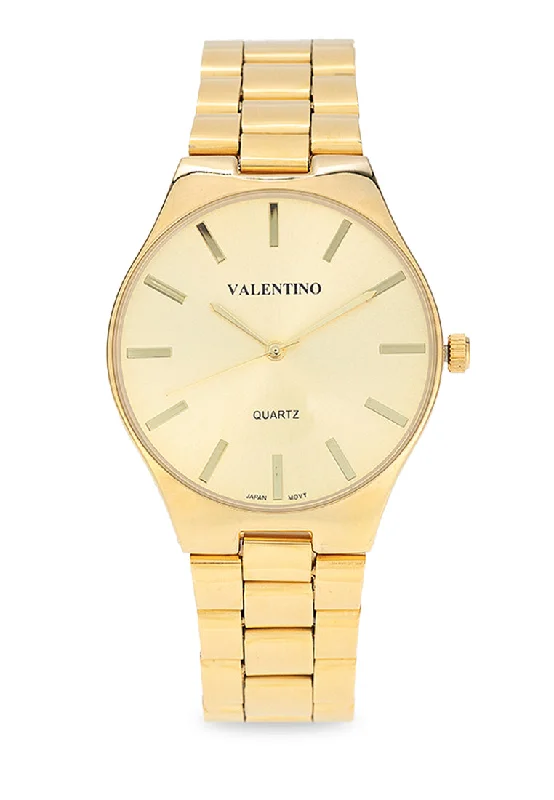 Valentino 20122397-GOLD DIAL Stainless Steel Strap Analog Watch for Women