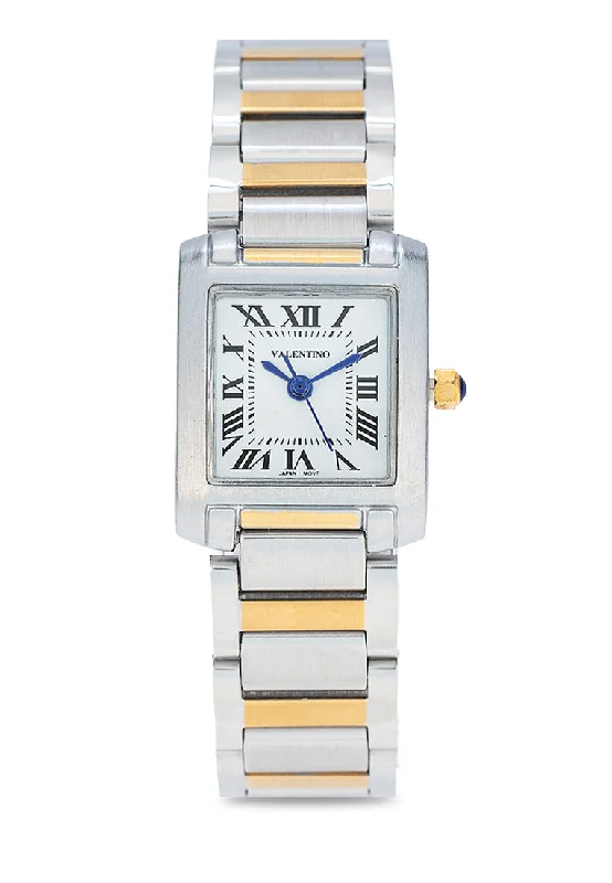 Valentino 20122420-TWO TONE - WHITE DIAL Stainless Steel Strap Analog Watch for Women