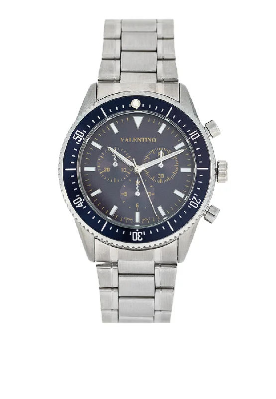 Valentino 20122427-BLUE DIAL Stainless Steel Strap Analog Watch for Men