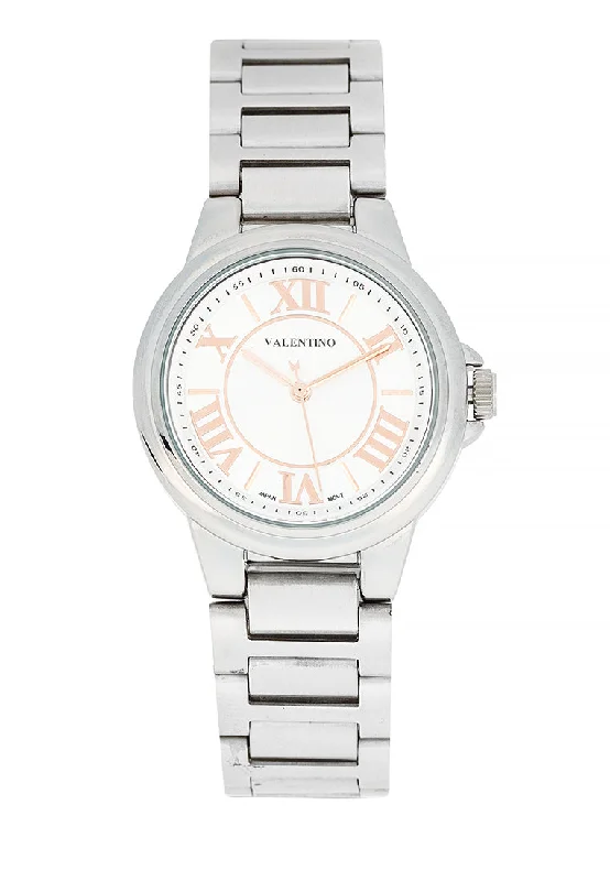 Valentino 20122432-SILVER DIAL Stainless Steel Strap Analog Watch for Women