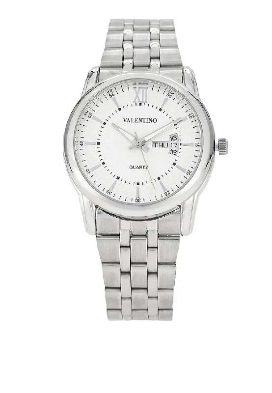 Valentino 20122438-WHITE DIAL Stainless Steel Strap Analog Watch for Men