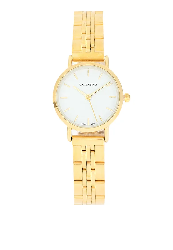 Valentino 20122448-WHITE DIAL Stainless Steel Strap Analog Watch for Women