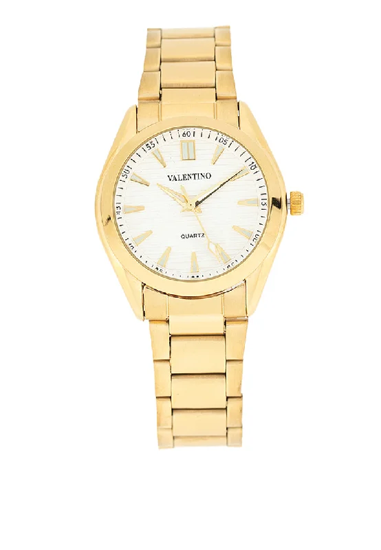 Valentino 20122455-WHITE DIAL Stainless Steel Strap Analog Watch for Women